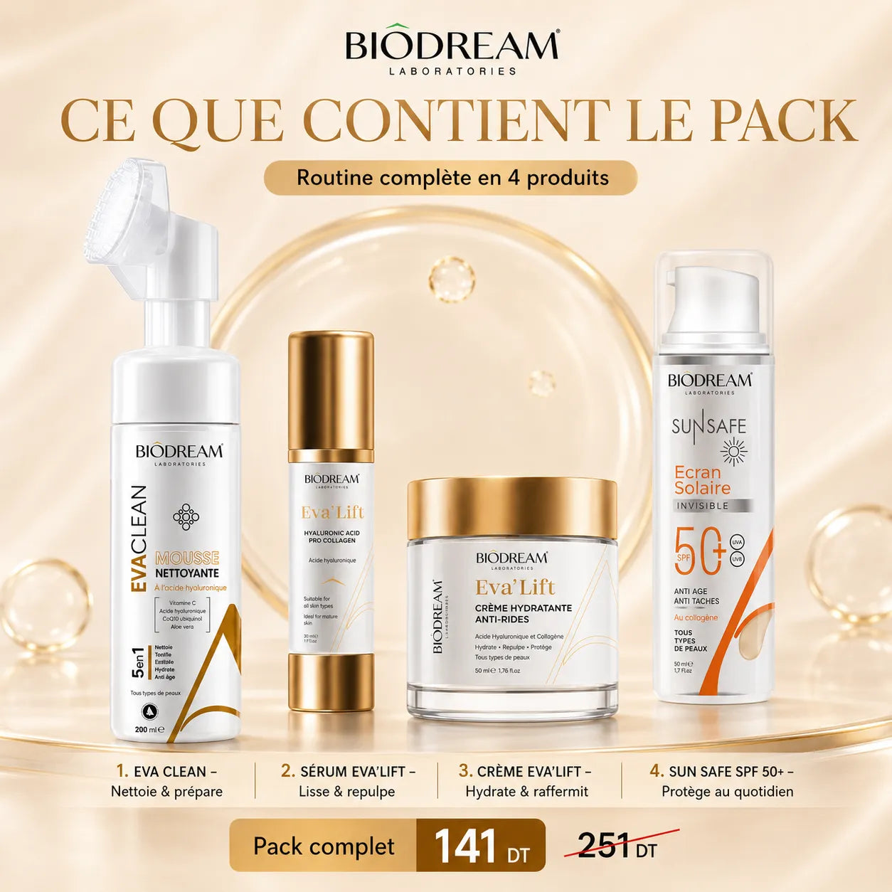 eva lift + ecran sun safe
