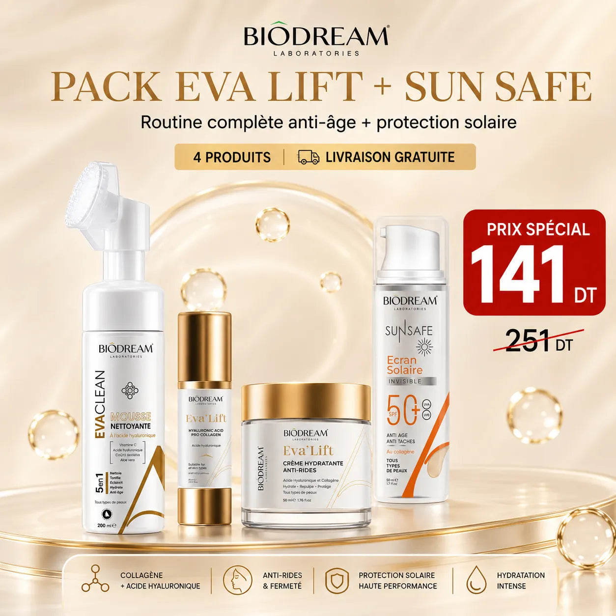 eva lift + ecran sun safe