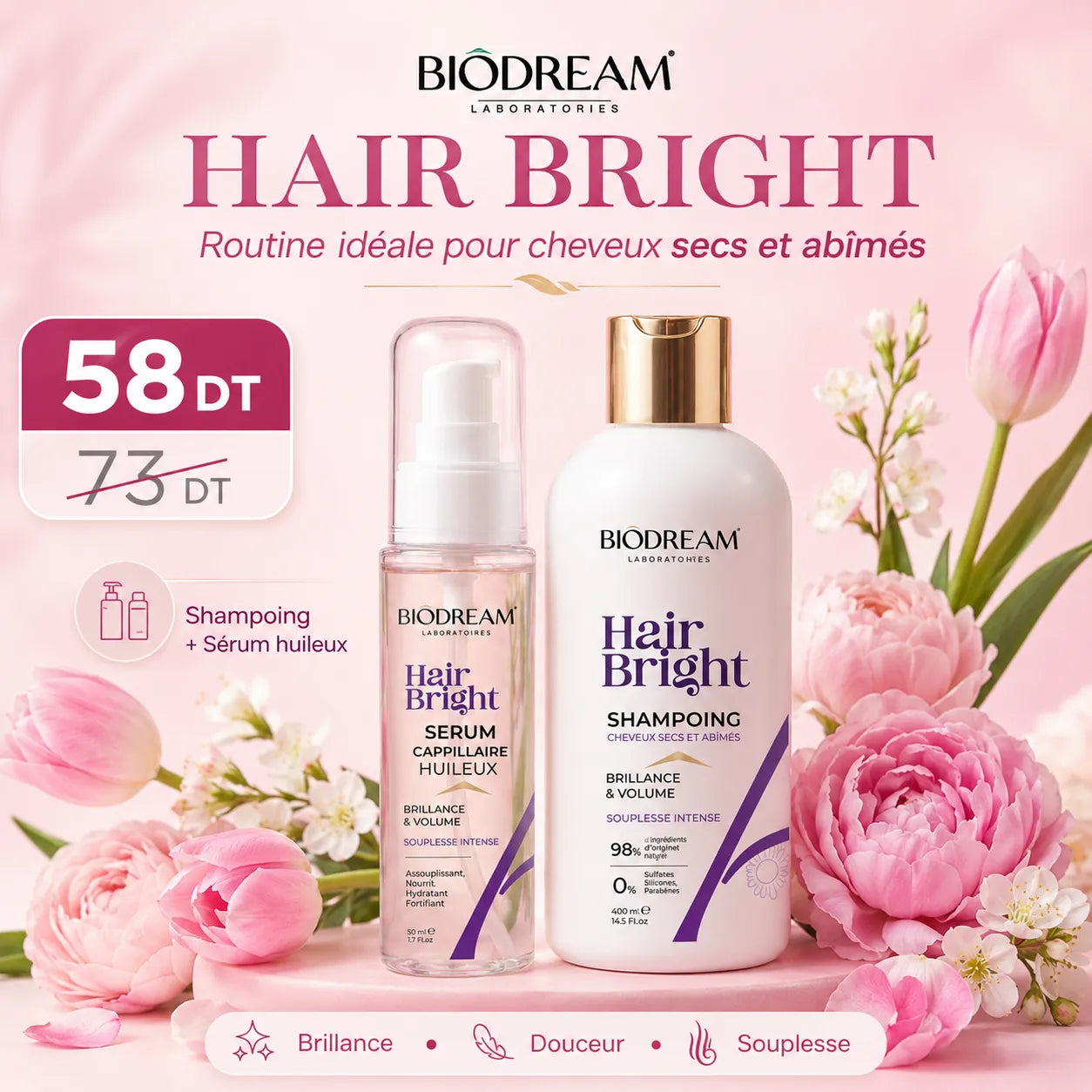 Hair Bright cheveux secs
