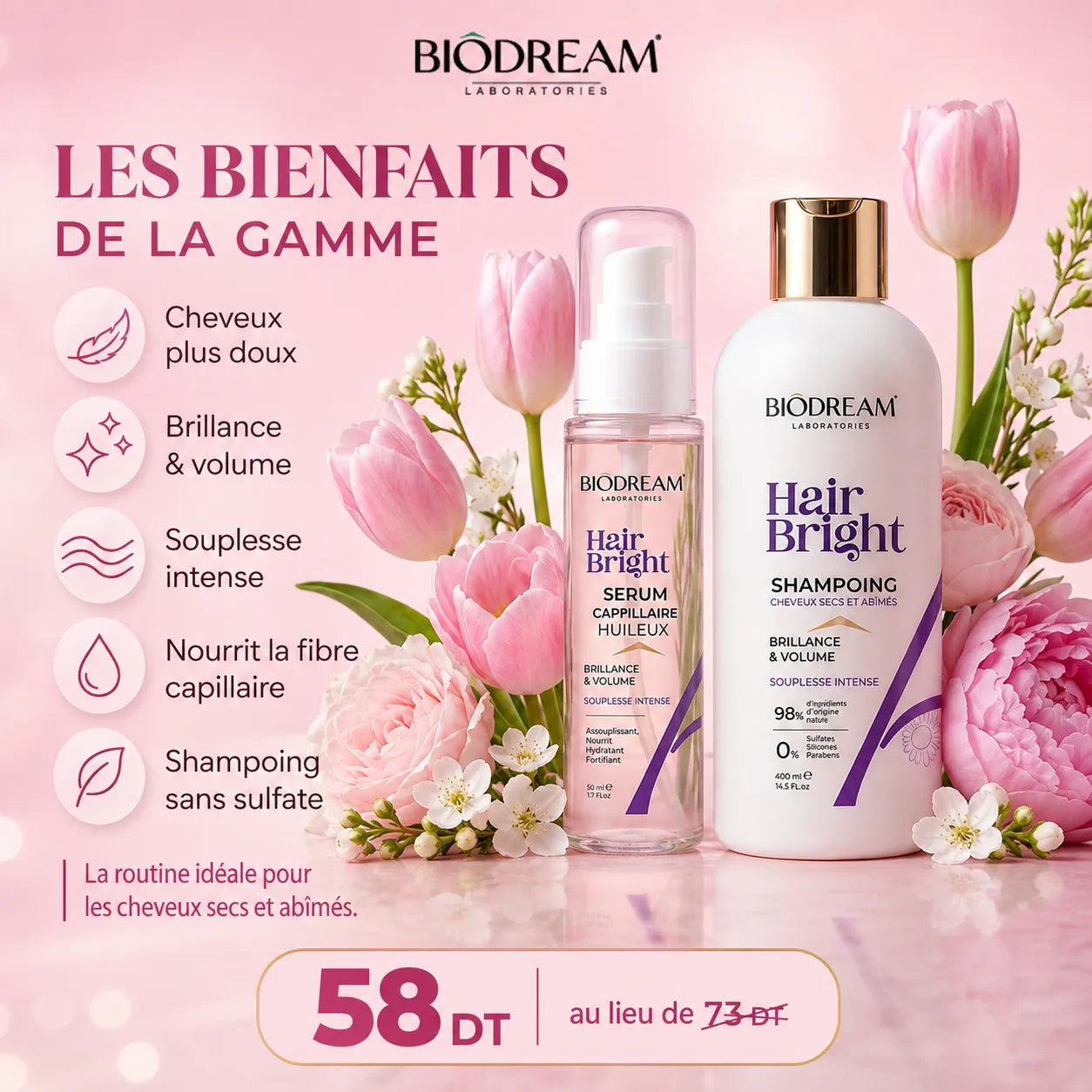 Hair Bright cheveux secs