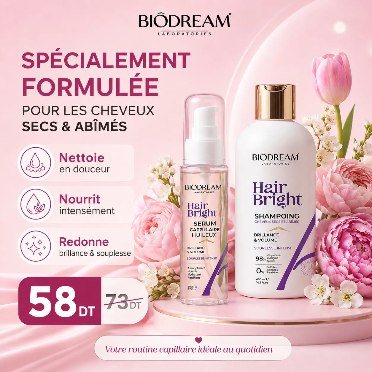 Hair Bright cheveux secs