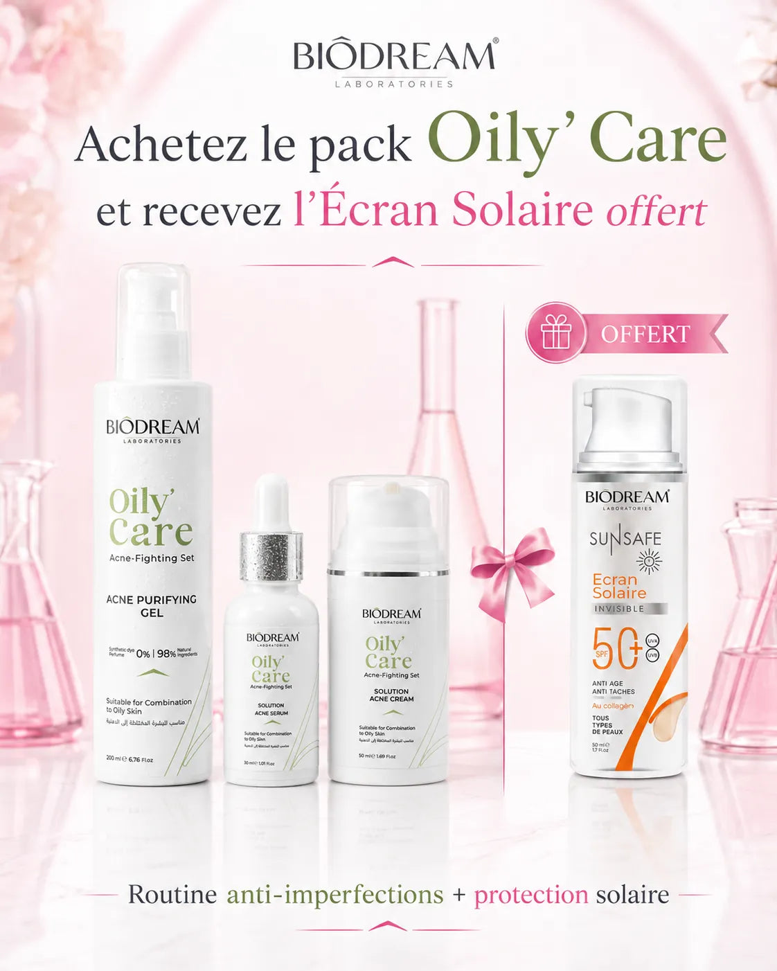 OILY CARE + ecran solaire gratuit